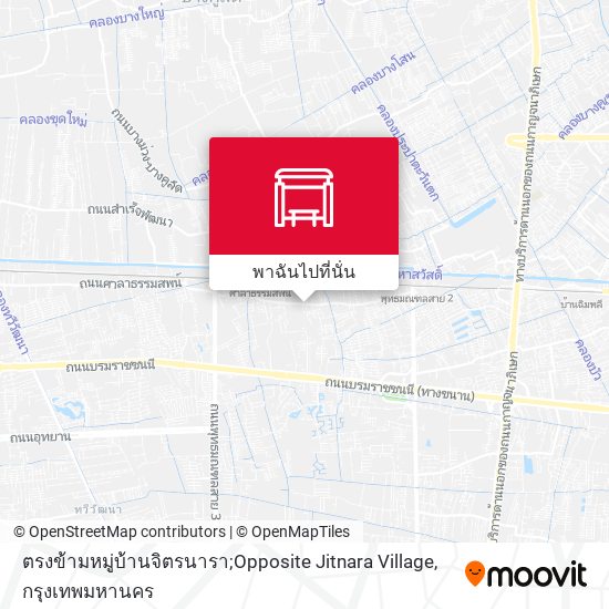ตรงข้ามหมู่บ้านจิตรนารา;Opposite Jitnara Village แผนที่
