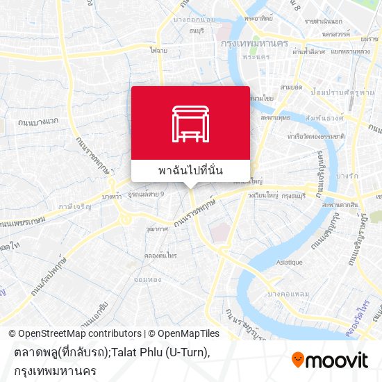 ตลาดพลู(ที่กลับรถ);Talat Phlu (U-Turn) แผนที่