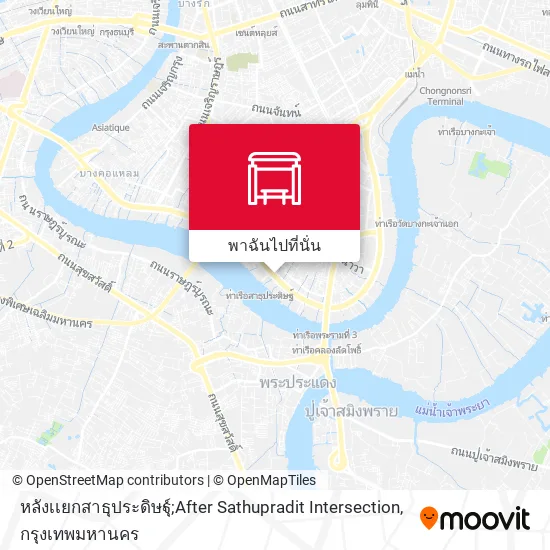 หลังเเยกสาธุประดิษฐุ์;After Sathupradit Intersection แผนที่