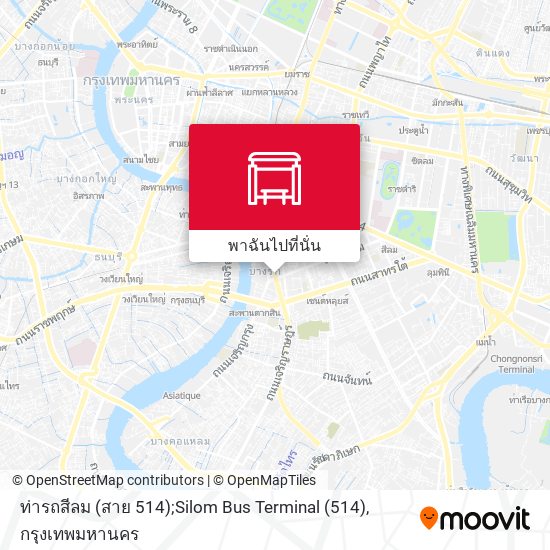 ท่ารถสีลม (สาย 514);Silom Bus Terminal (514) แผนที่