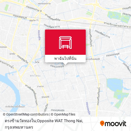 ตรงข้ามวัดทองใน;Opposite WAT Thong Nai แผนที่