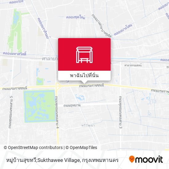 หมู่บ้านสุขทวี;Sukthawee Village แผนที่