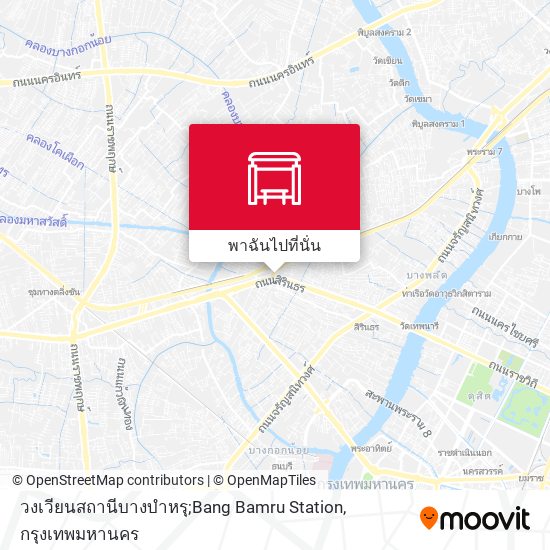 วงเวียนสถานีบางบำหรุ;Bang Bamru Station แผนที่