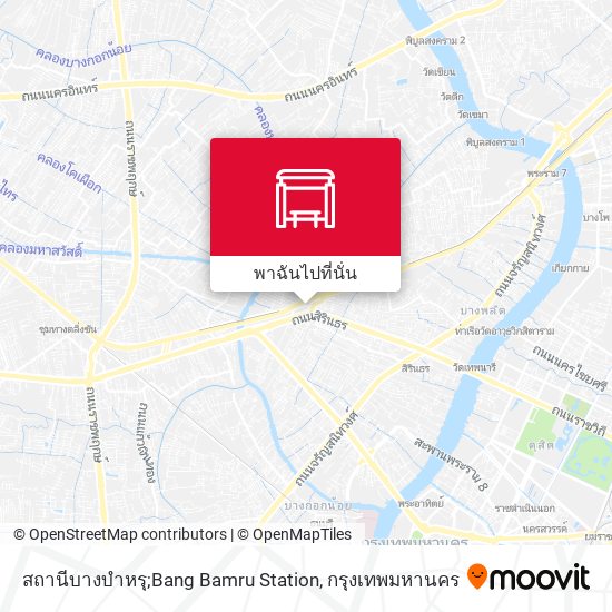 สถานีบางบำหรุ;Bang Bamru Station แผนที่