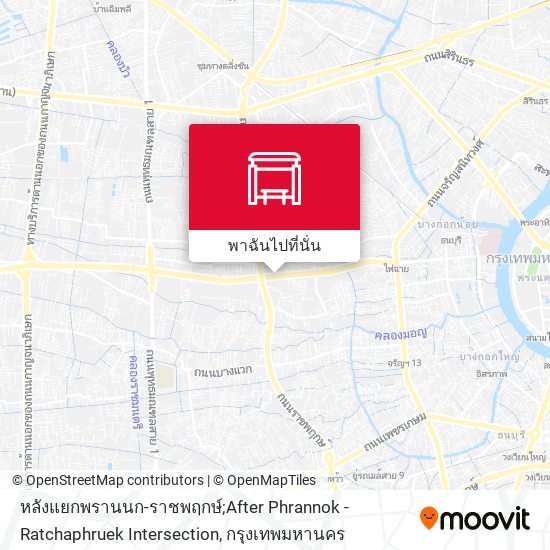 หลังแยกพรานนก-ราชพฤกษ์;After Phrannok - Ratchaphruek Intersection แผนที่