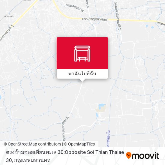 ตรงข้ามซอยเทียนทะเล 30;Opposite Soi Thian Thalae 30 แผนที่
