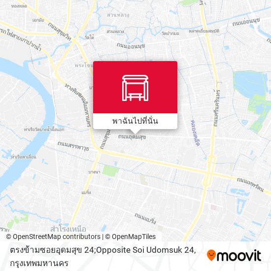 ตรงข้ามซอยอุดมสุข 24;Opposite Soi Udomsuk 24 แผนที่