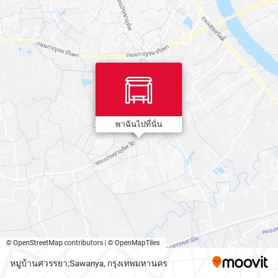 หมู่บ้านศวรรยา;Sawanya แผนที่