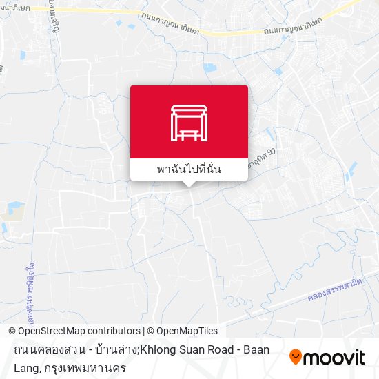 ถนนคลองสวน - บ้านล่าง;Khlong Suan Road - Baan Lang แผนที่