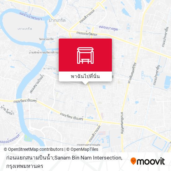 ก่อนแยกสนามบินน้ำ;Sanam Bin Nam Intersection แผนที่