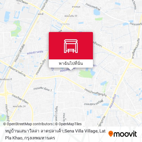 หมู่บ้านเสนาวิลล่า ลาดปลาเค้า;Sena Villa Village, Lat Pla Khao แผนที่