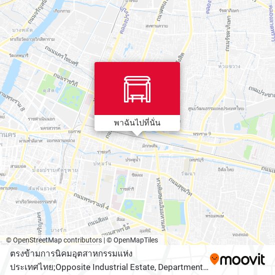 ตรงข้ามการนิคมอุตสาหกรรมแห่งประเทศไทย;Opposite Industrial Estate, Department Of Children And Youth Affairs แผนที่