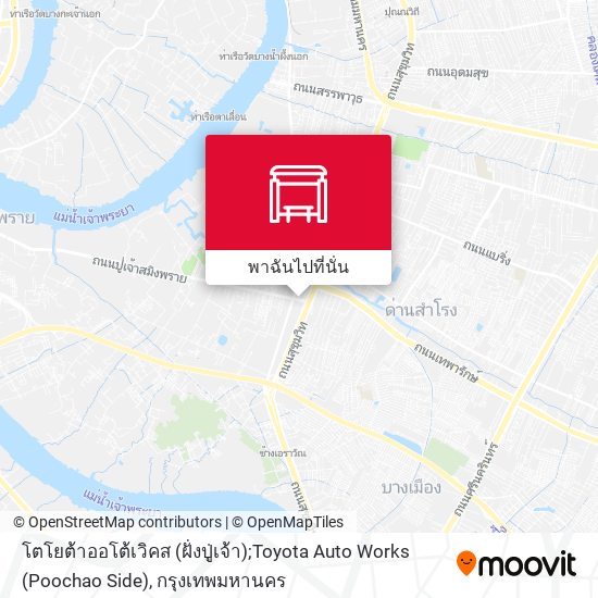 โตโยต้าออโต้เวิคส (ฝั่งปู่เจ้า);Toyota Auto Works (Poochao Side) แผนที่