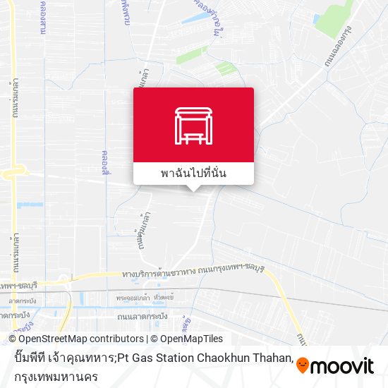 ปั๊มพีที เจ้าคุณทหาร;Pt Gas Station Chaokhun Thahan แผนที่