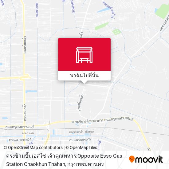 ตรงข้ามปั๊มเอสโซ่ เจ้าคุณทหาร;Opposite Esso Gas Station Chaokhun Thahan แผนที่