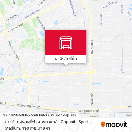 ตรงข้ามสนามกีฬาเคหะร่มเกล้า;Opposite Sport Stadium แผนที่