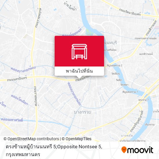 ตรงข้ามหมู้บ้านนนทรี 5;Opposite Nontsee 5 แผนที่