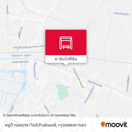 หมู่บ้านพฤกษาวิลล์;Pruksavill แผนที่