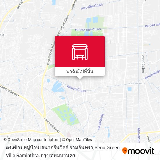 ตรงข้ามหมู่บ้านเสนากรีนวิลล์ รามอินทรา;Sena Green Ville Raminthra แผนที่