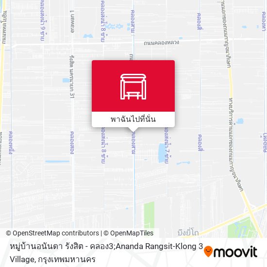 หมู่บ้านอนันดา รังสิต - คลอง3;Ananda Rangsit-Klong 3 Village แผนที่