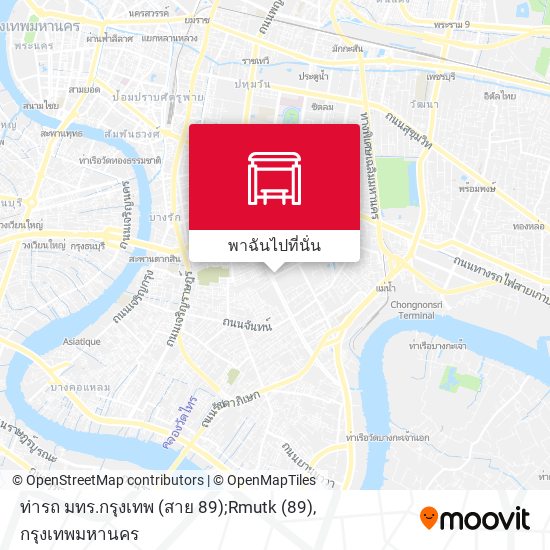 ท่ารถ มทร.กรุงเทพ (สาย 89);Rmutk (89) แผนที่