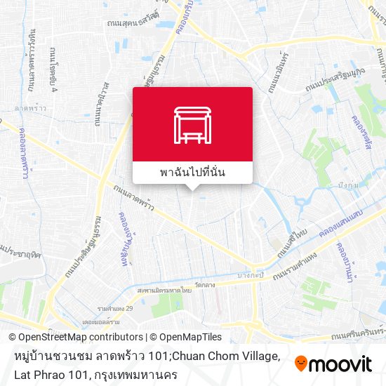 หมู่บ้านชวนชม ลาดพร้าว 101;Chuan Chom Village, Lat Phrao 101 แผนที่