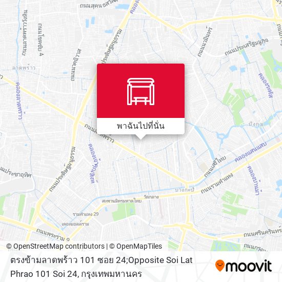 ตรงข้ามลาดพร้าว 101 ซอย 24;Opposite Soi Lat Phrao 101 Soi 24 แผนที่