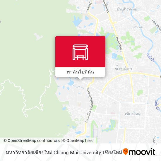 มหาวิทยาลัยเชียงใหม่ Chiang Mai University แผนที่