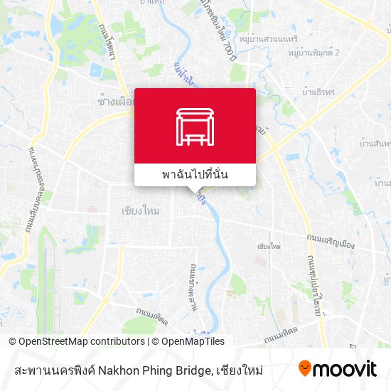 สะพานนครพิงค์ Nakhon Phing Bridge แผนที่