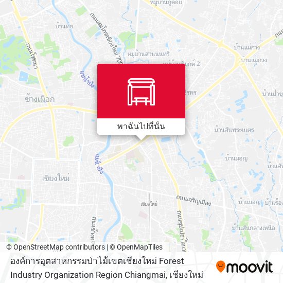 องค์การอุตสาหกรรมป่าไม้เขตเชียงใหม่ Forest Industry Organization Region Chiangmai แผนที่