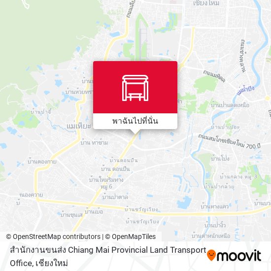 สำนักงานขนส่ง Chiang Mai Provincial Land Transport Office แผนที่