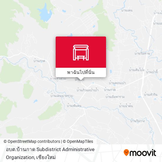 อบต.บ้านกาด Subdistrict Administrative Organization แผนที่