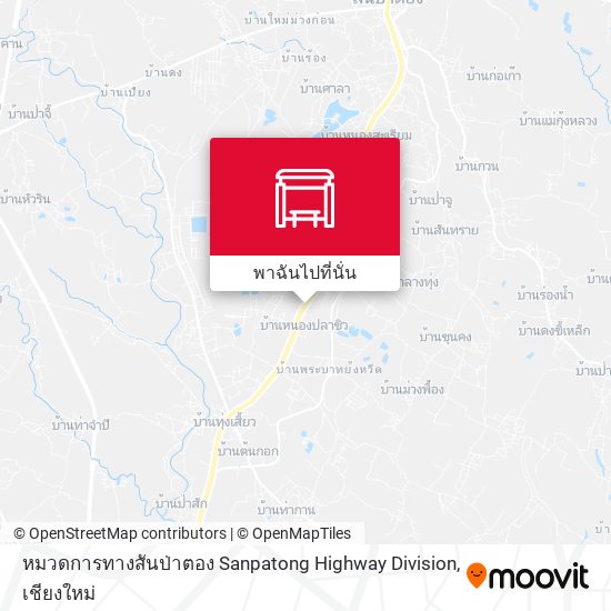 หมวดการทางสันป่าตอง Sanpatong Highway Division แผนที่
