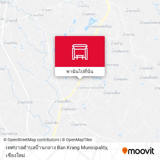 เทศบาลตำบลบ้านกลาง Ban Krang Municipality แผนที่