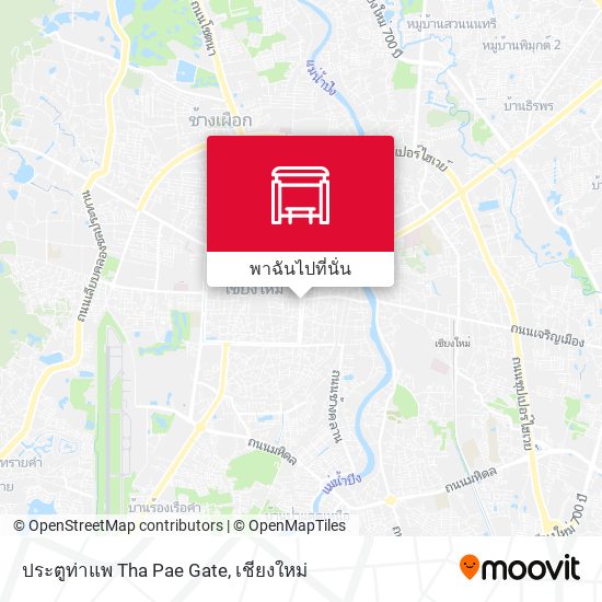 ประตูท่าแพ Tha Pae Gate แผนที่