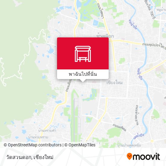 วัดสวนดอก แผนที่