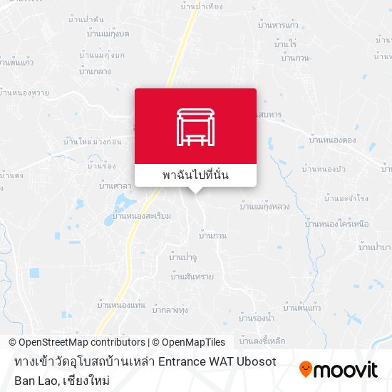 ทางเข้าวัดอุโบสถบ้านเหล่า Entrance WAT Ubosot Ban Lao แผนที่