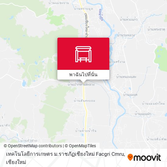 เทคโนโลยีการเกษตร ม.ราชภัฏเชียงใหม่ Facgri Cmru แผนที่