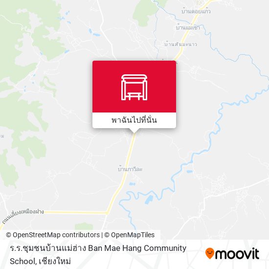 ร.ร.ชุมชนบ้านแม่ฮ่าง Ban Mae Hang Community School แผนที่