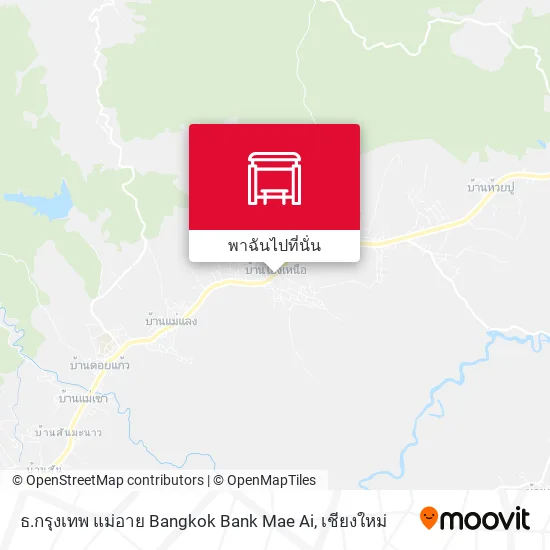ธ.กรุงเทพ แม่อาย Bangkok Bank Mae Ai แผนที่