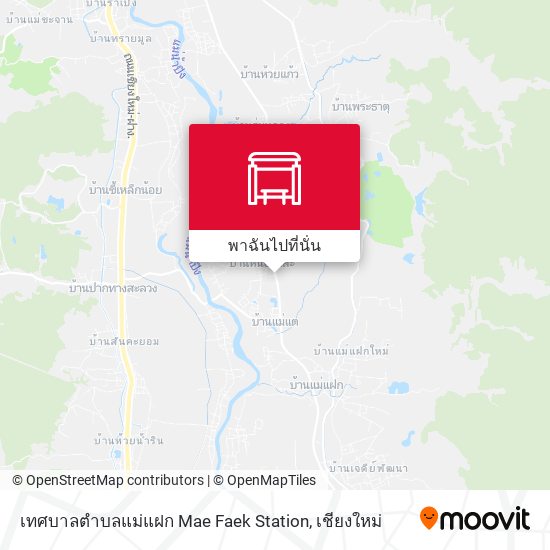 เทศบาลตำบลแม่แฝก Mae Faek Station แผนที่