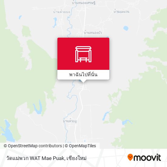 วัดแม่พวก WAT Mae Puak แผนที่