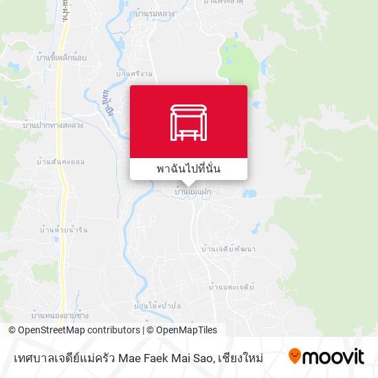 เทศบาลเจดีย์แม่ครัว Mae Faek Mai Sao แผนที่