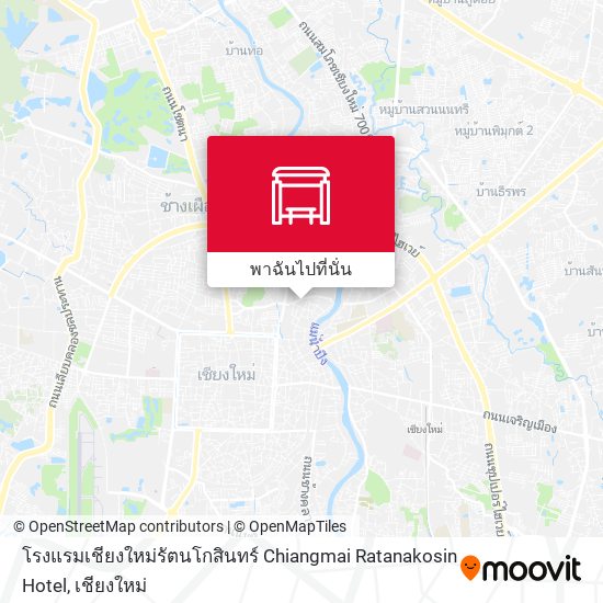 โรงแรมเชียงใหม่รัตนโกสินทร์ Chiangmai Ratanakosin Hotel แผนที่