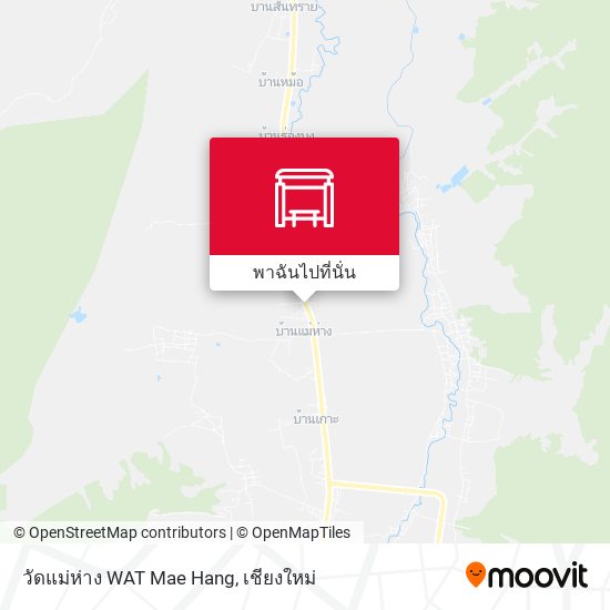 วัดแม่ห่าง WAT Mae Hang แผนที่