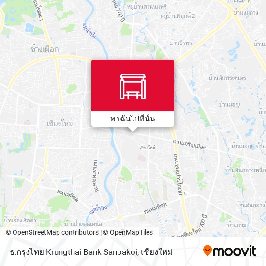 ธ.กรุงไทย Krungthai Bank  Sanpakoi แผนที่