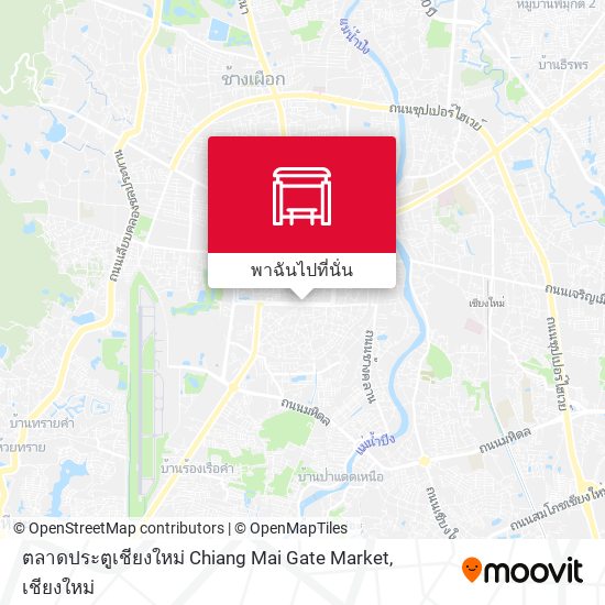 ตลาดประตูเชียงใหม่ Chiang Mai Gate Market แผนที่