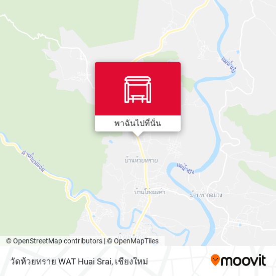 วัดห้วยทราย WAT Huai Srai แผนที่