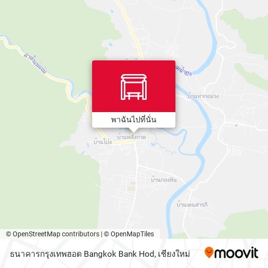 ธนาคารกรุงเทพฮอด Bangkok  Bank Hod แผนที่