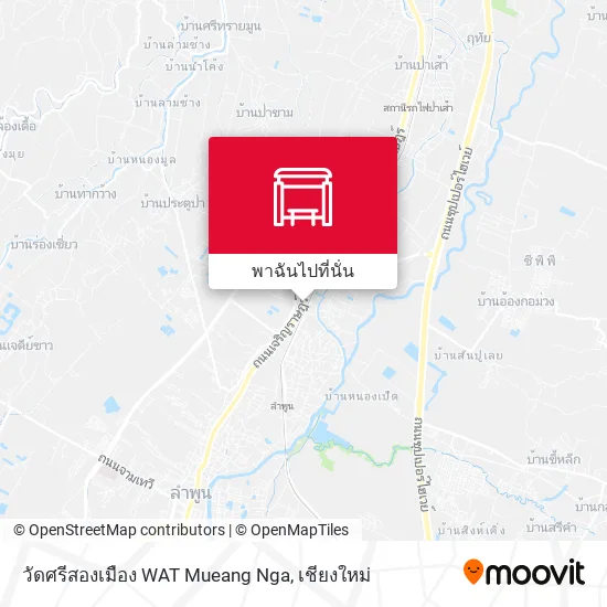 วัดศรีสองเมือง WAT Mueang Nga แผนที่